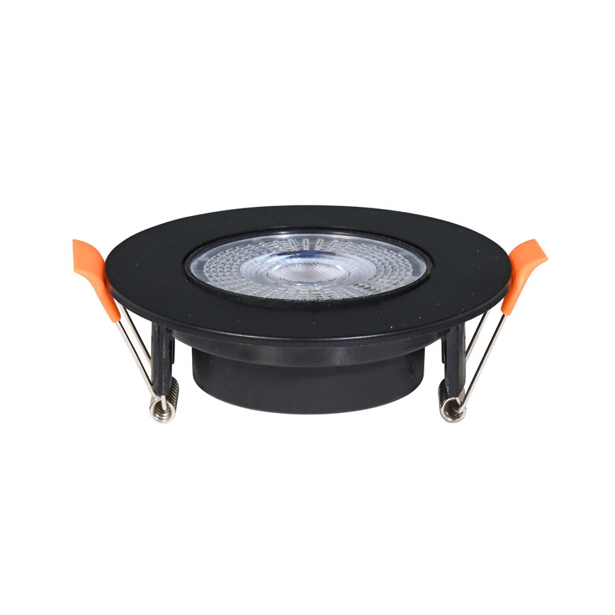 LED indbygningslampe dæmpbar ZITA LED/3/5/7W/230V 3000/4000/6000K diameter 9 cm sort