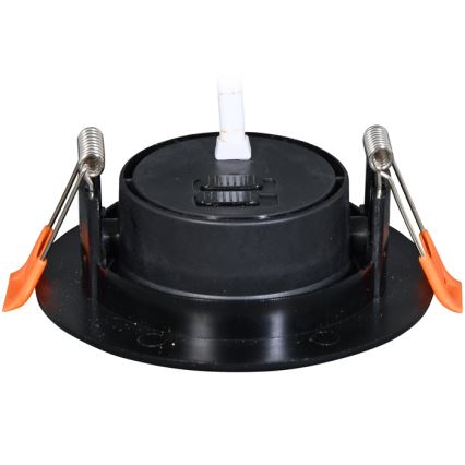 LED indbygningslampe dæmpbar ZITA LED/3/5/7W/230V 3000/4000/6000K diameter 9 cm sort