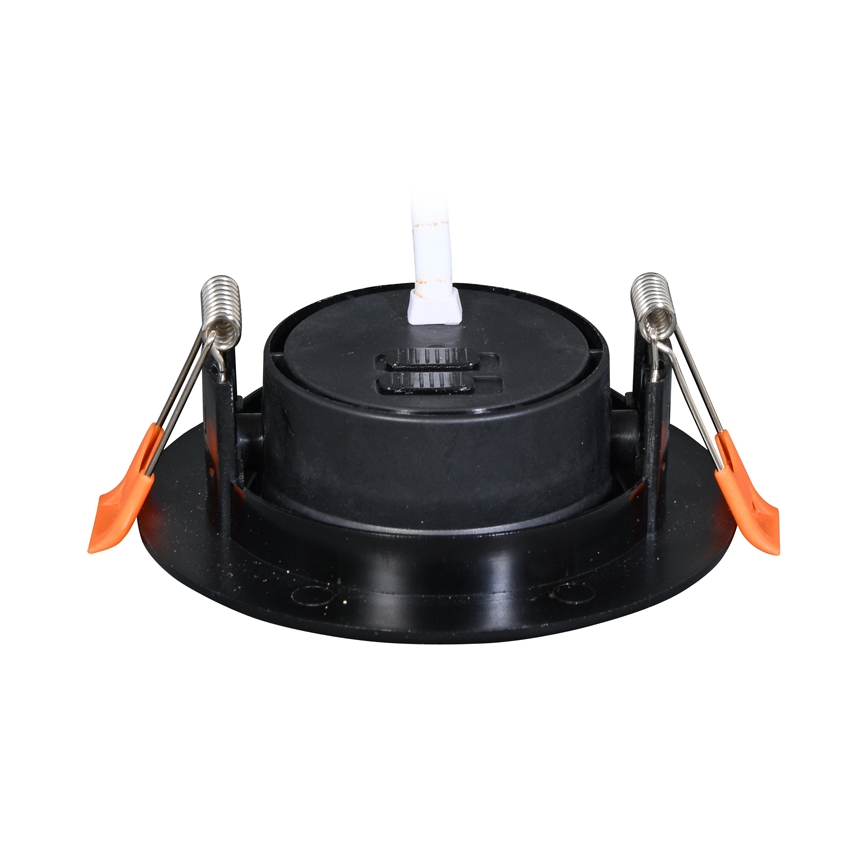 LED indbygningslampe dæmpbar ZITA LED/3/5/7W/230V 3000/4000/6000K diameter 9 cm sort