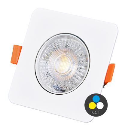 LED indbygningslampe dæmpbar KENT LED/3/5/7W/230V 3000/4000/6000K 9x9 cm hvid