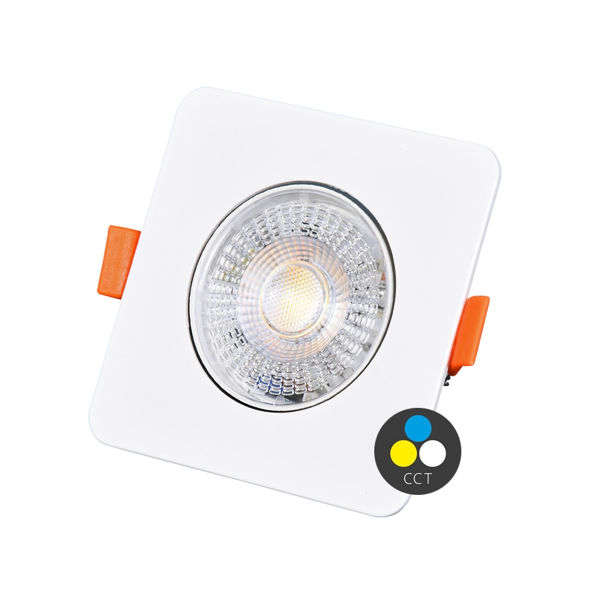 LED indbygningslampe dæmpbar KENT LED/3/5/7W/230V 3000/4000/6000K 9x9 cm hvid