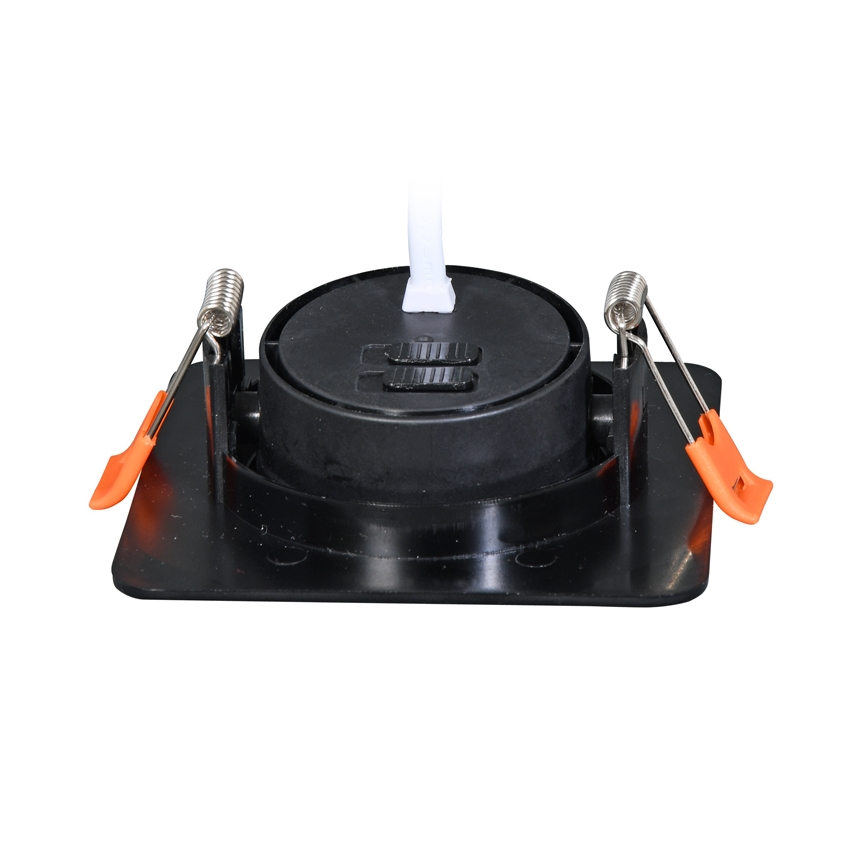 LED indbygningslampe dæmpbar KENT LED/3/5/7W/230V3000/4000/6000K 9x9 cm sort