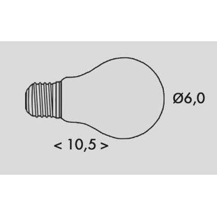 LED-pære RETRO A60 E27/2,3W/230V 3000K 485lm