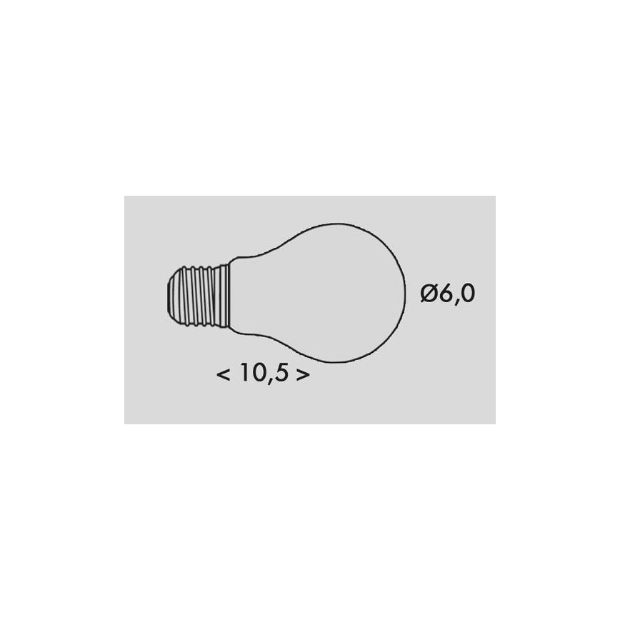 LED-pære RETRO A60 E27/2,3W/230V 3000K 485lm