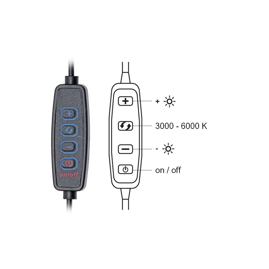 LED bordlampe dæmpbar LIPA LED/10W/230V 3000-6000K hvid