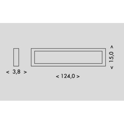 LED loftlampe PILO LED/36W/230V 4100K 124 cm hvid