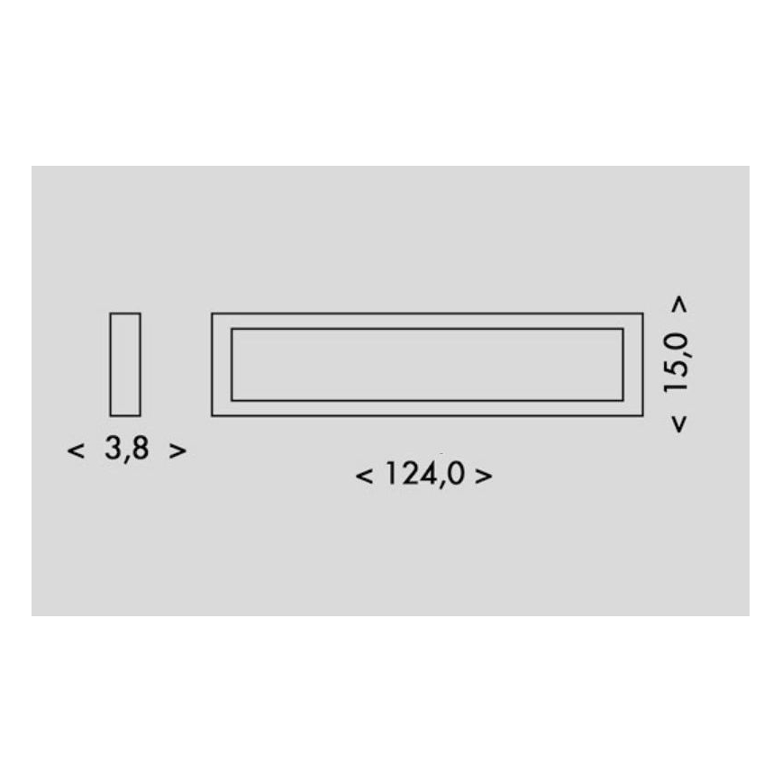 LED loftlampe PILO LED/36W/230V 4100K 124 cm hvid