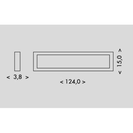 LED loftlampe PILO LED/36W/230V 4100K 124 cm sort