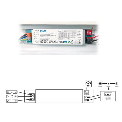 LED Fluorescerende lampe VELO LED/11/15/20W/230V 3000/4000/6000K 60 cm hvid