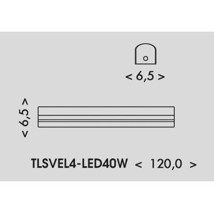 LED Fluorescerende lampe VELO LED/24/32/40W/230V 3000/4000/6000K 120 cm hvid