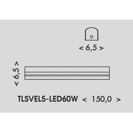 LED Fluorescerende lampe VELO LED/36/48/60W/230V 3000/4000/6000K 150 cm hvid