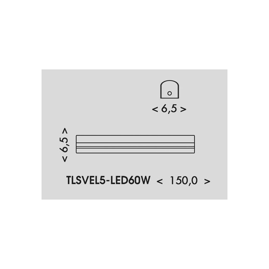 LED Fluorescerende lampe VELO LED/36/48/60W/230V 3000/4000/6000K 150 cm hvid