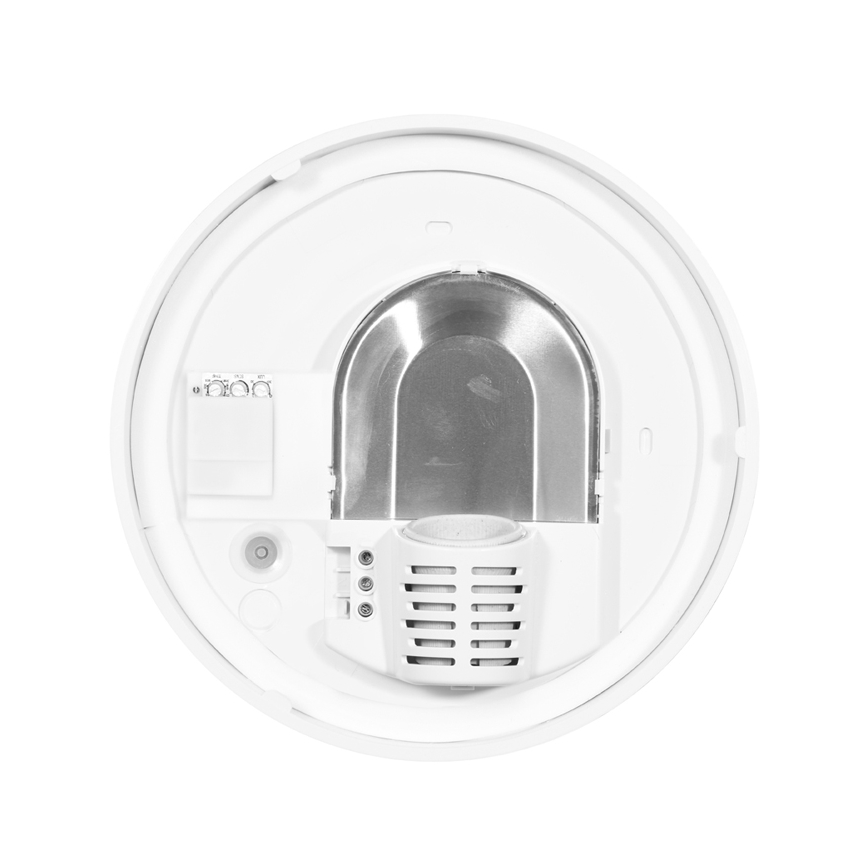 Udendørs loftlampe med sensor HECTOR 1xE27/60W/230V diameter 25 cm IP44 opal hvid