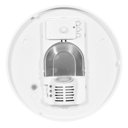 Udendørs loftlampe med sensor HECTOR 1xE27/60W/230V diameter 30 cm IP44 opal hvid