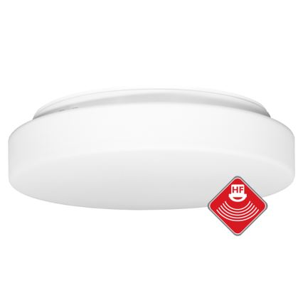 Udendørs loftlampe med sensor HECTOR 2xE27/60W/230V diameter 40 cm IP44 opal hvid