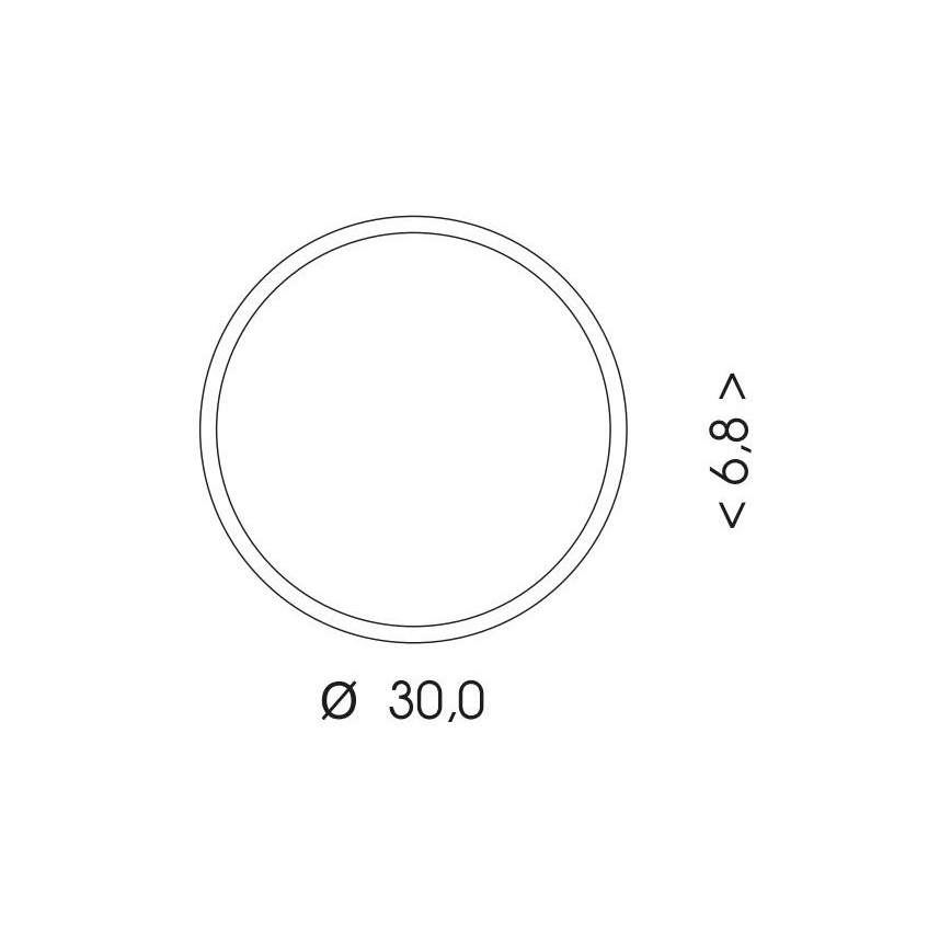Udendørs LED loftlampe MARTIN LED/15W/230V 3000/4000K diameter 30 cm IP65 hvid