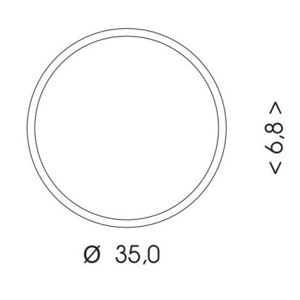 Udendørs LED loftlampe MARTIN LED/25W/230V 3000/4000K diameter 35 cm IP65 hvid