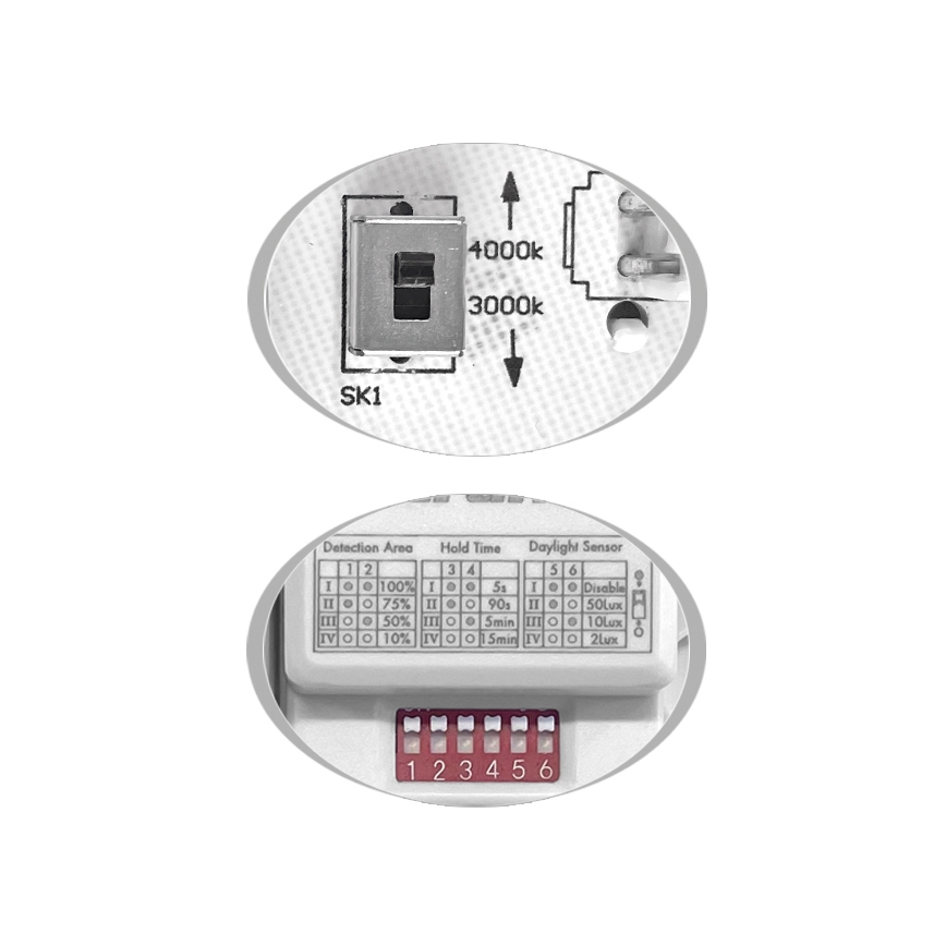 Udendørs LED loftlampe med sensor MARTIN LED/25W/230V 3000/4000K diameter 35 cm IP65 hvid