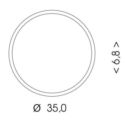 Udendørs LED loftlampe med sensor MARTIN LED/25W/230V 3000/4000K diameter 35 cm IP65 hvid