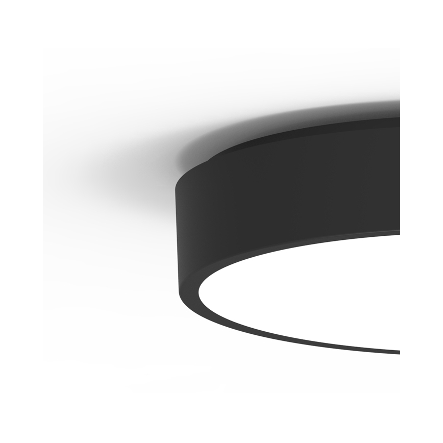 Udendørs LED loftlampe med sensor MARTIN LED/25W/230V 3000/4000K diameter 35 cm IP65 sort