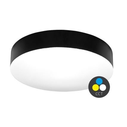 LED loftlampe til badeværelse MAKARON LED/36W/230V 3000/4000/6000K diameter 40 cm IP44 sort