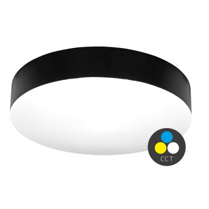 LED loftlampe til badeværelse MAKARON LED/50W/230V 3000/4000/6000K diameter 50 cm IP44 sort