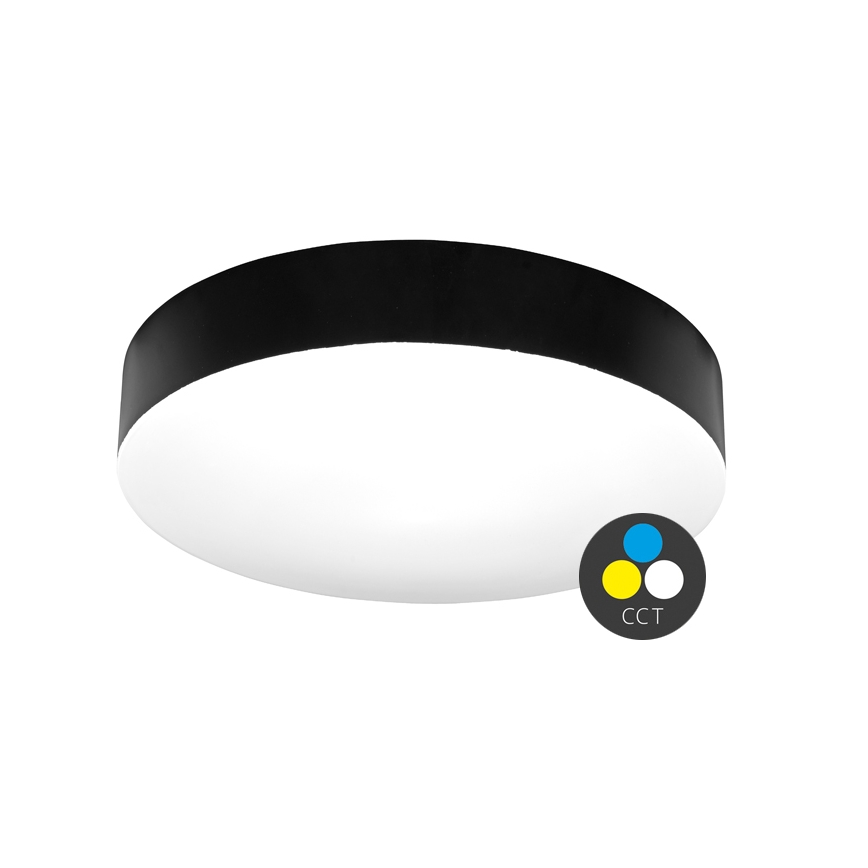 LED loftlampe til badeværelse MAKARON LED/50W/230V 3000/4000/6000K diameter 50 cm IP44 sort