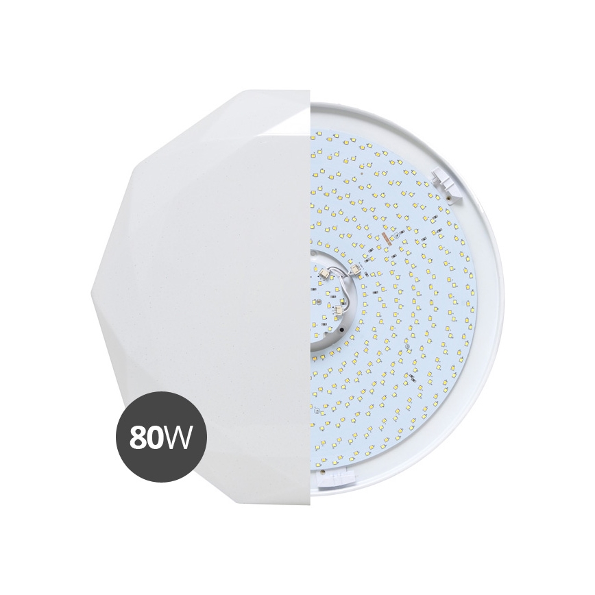 LED loftlampe dæmpbar DIAMANT LED/80W/230V + fjernbetjening