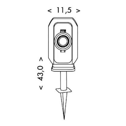 Udendørs stikkontakt med timer 2Z IP44
