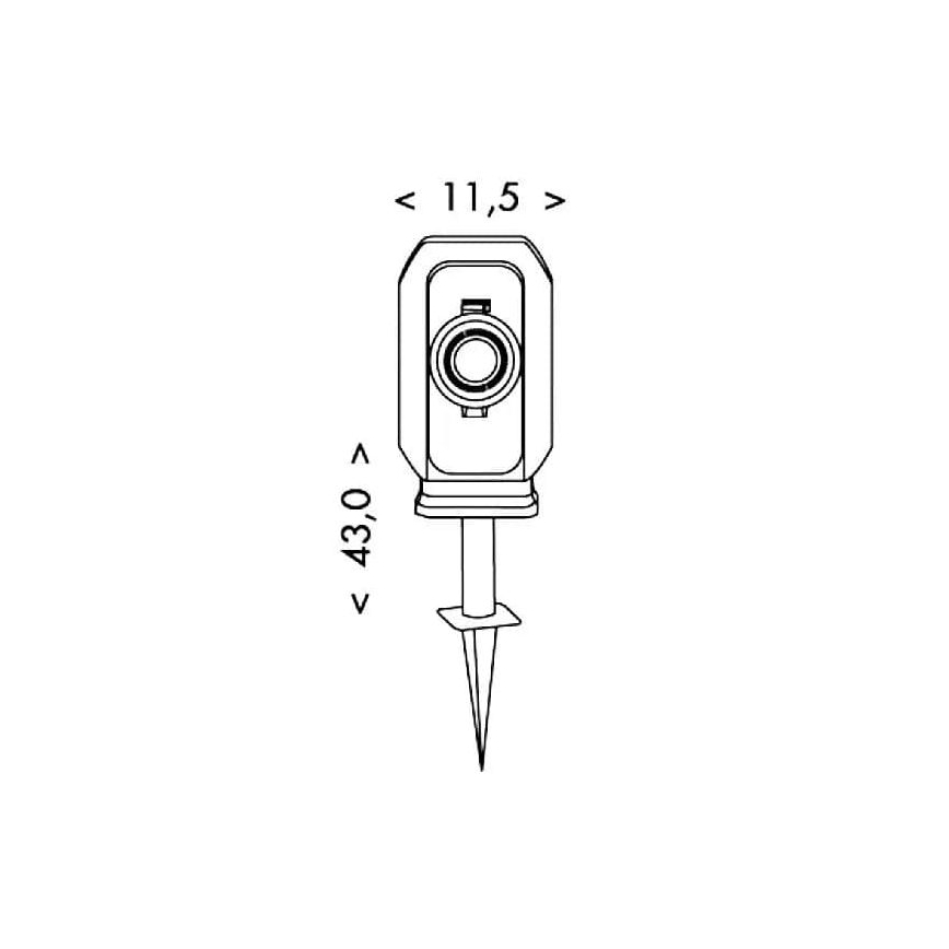Udendørs stikkontakt med timer 2Z IP44