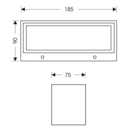 Udendørs LED væglampe OSKAR LED/12W/230V 4000K IP54