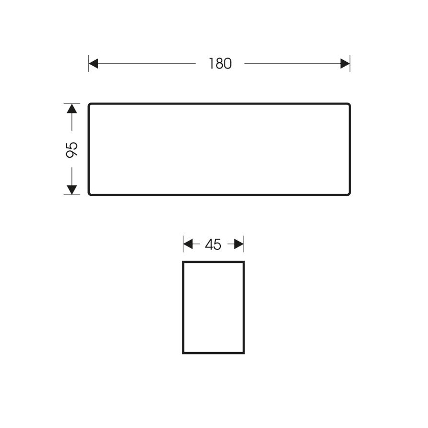 Udendørs LED væglampe BRICK 2xLED/6W/230V 3000/4000/6500K IP65 hvid