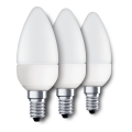 Eglo 10697 - 3x LED-pære E14/4W/230V 320 lm 3000K