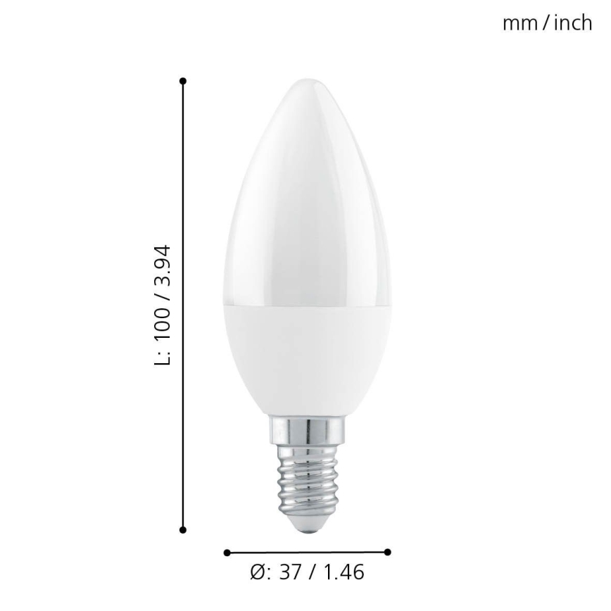 LED lysdæmper pære E14/6W/230V 3000K - STEPDIMMING - Eglo