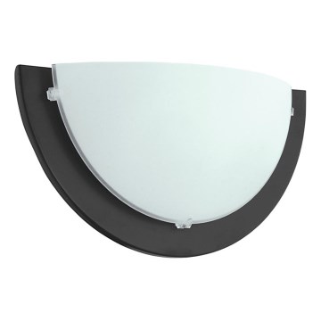 Eglo 181331 - Væglampe ICEBERG 1xE27/60W/230V sort