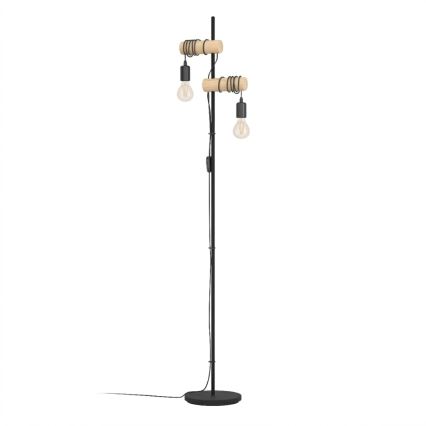 Eglo 183215 - Gulvlampe TOWNSHEND 2xE27/10W/230V