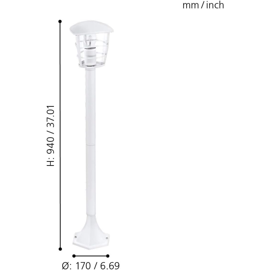 Eglo 18799 - LED udendørs lampe ALORIA 1xE27/8,5W/230V IP44 hvid