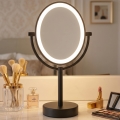 Eglo 201599 - Makeup-spejl med LED-belysning LED/4W/4xAA IP65 sort