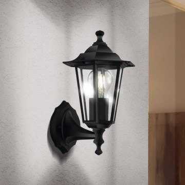 EGLO 22468 - Udendørs væglampe LATERNA 4 1xE27/60W antik sort