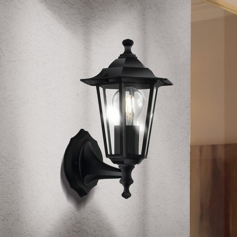 EGLO 22468 - Udendørs væglampe LATERNA 4 1xE27/60W antik sort
