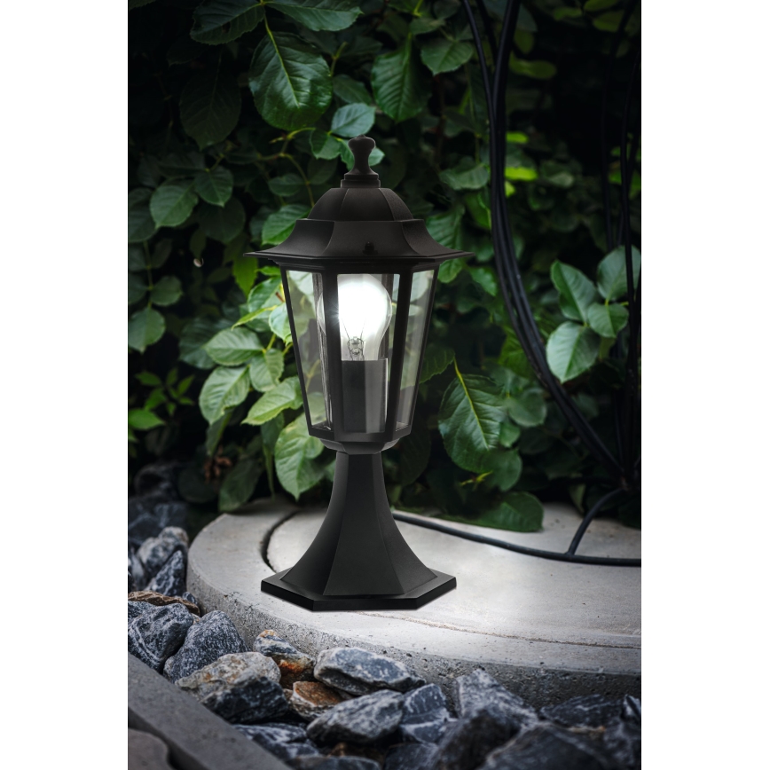 Eglo - Udendørslampe 1xE27/60W sort IP44