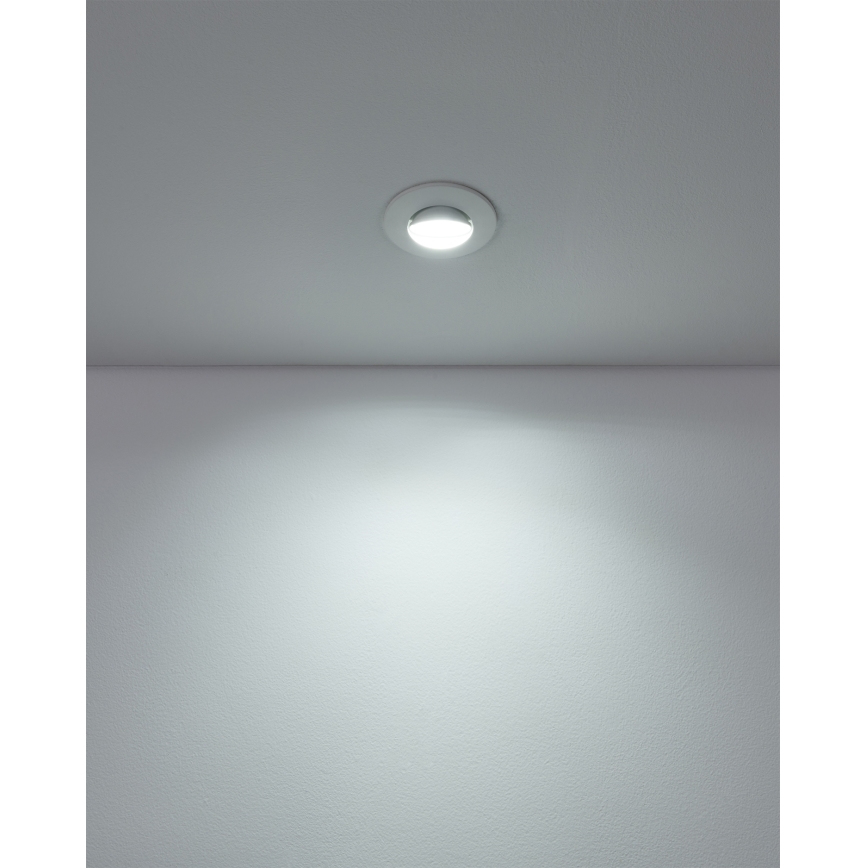 Eglo - Sæt med 7 LED-indbygningsspots LED/4,9W/230V 2700/4000/6500K Ø 9 cm, hvid