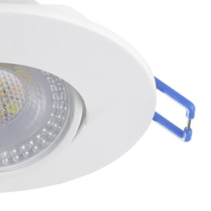 Eglo - Sæt med 7 LED-indbygningsspots LED/4,9W/230V 2700/4000/6500K Ø 9 cm, hvid