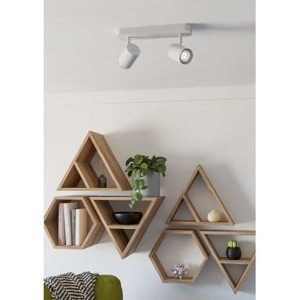 Eglo - Badeværelses-spotlampe 2xGU10/5W/230V IP44 hvid