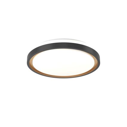Eglo 300684 - LED RGBW dæmpbar loftlampe MALERAMARA-Z LED/14W/230V 2700-6500K Ø 35,7 cm sort/guld + fjernbetjening