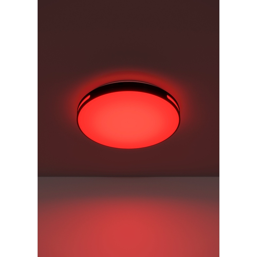 Eglo 300687 - LED RGBW Dæmpbar loftlampe MONTEGRANARO-Z LED/18,5W/230V 2700-6500K Ø 39,4 cm sort + fjernbetjening