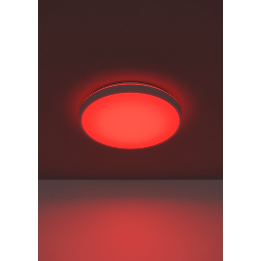 Eglo 300689 - LED RGBW dæmpbar loftlampe MONTARELLINO-Z LED/18,5W/230V 2700-6500K Ø 38,7 cm hvid + fjernbetjening