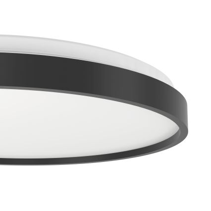 Eglo 300692 - LED RGBW dæmpbar loftlampe MOZONCILLO-Z LED/28,3W/230V 2700-6500K Ø 48,4 cm sort + fjernbetjening