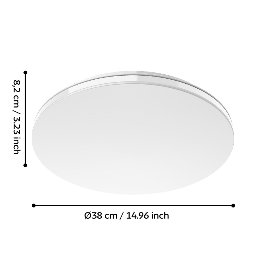 Eglo 300833 - LED RGBW dæmpbar loftlampe MALTIGNANO-Z LED/18,5W/230V 2700-6500K Ø 38 cm + fjernbetjening