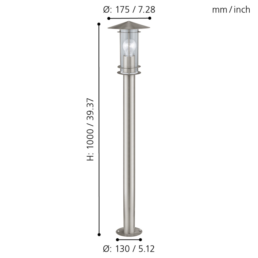 Eglo - Udendørslampe 1xE27/60W/230V IP44